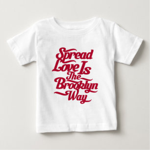 Brooklyn Love Red Baby T-Shirt