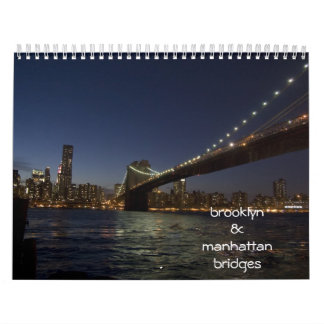 brooklyn & manhattan bridges calendar