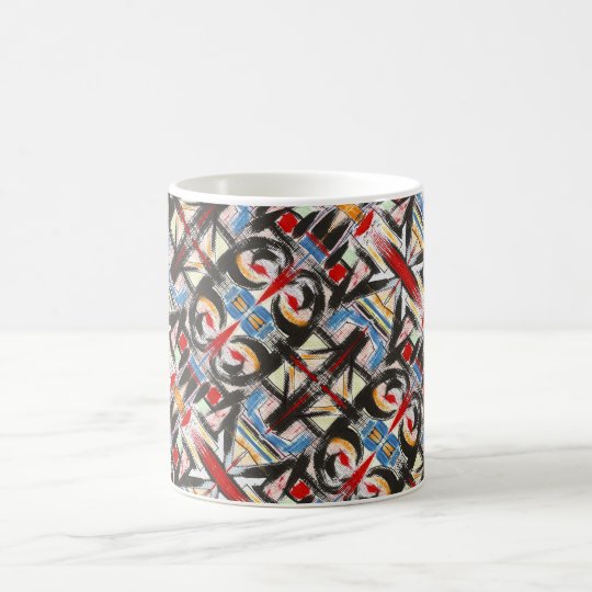 Brooklyn-Modern Brushstrokes Geometric Coffee Mug
