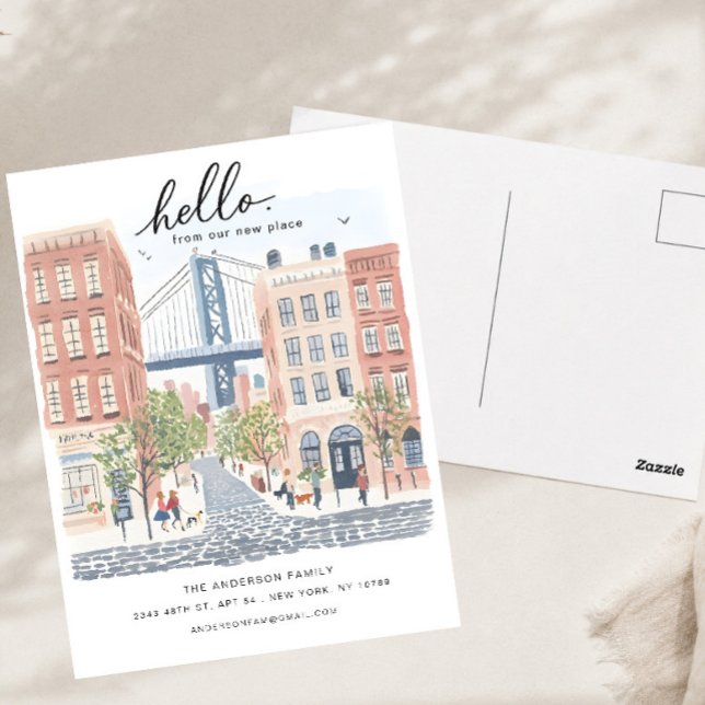 Brooklyn Moving Announcement Postard Postcard (Creator Uploaded)