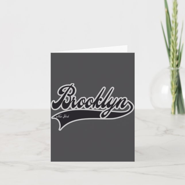 Brooklyn New York Baby  Card (Front)
