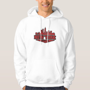 Brooklyn New York   Block Style Script Hoodie