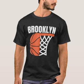 Brooklyn new york city basketball net graphic spor T-Shirt