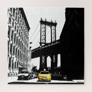 Brooklyn New York City Nyc Yellow Taxi Jigsaw Puzzle