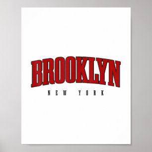 Brooklyn New York City Pride Nyc Ny Retro Sports S Poster