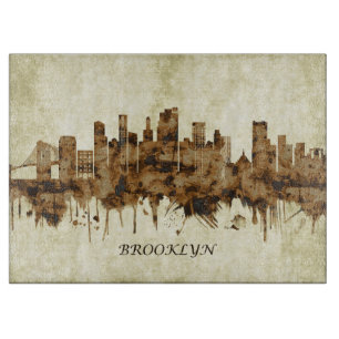 Brooklyn New York Cityscape Cutting Board