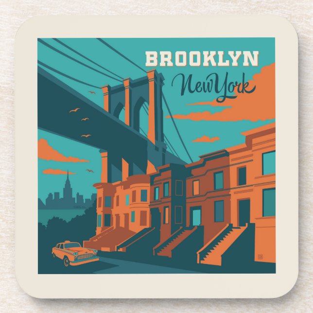 Brooklyn New York Coaster (Front)