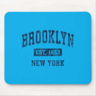 Brooklyn New York Ny Vintage Established Sports Mouse Pad