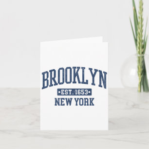 Brooklyn New York Ny Vintage Sports Design Card