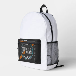 Brooklyn new york  printed backpack