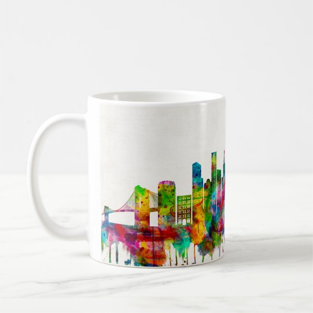 Brooklyn New York Skyline Coffee Mug (Left)