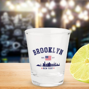 Brooklyn Ney York Vintage Shot Glass