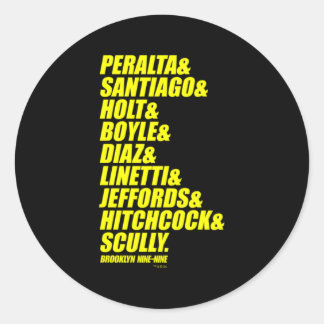 Brooklyn Nine-Nine Ampersand Classic Round Sticker