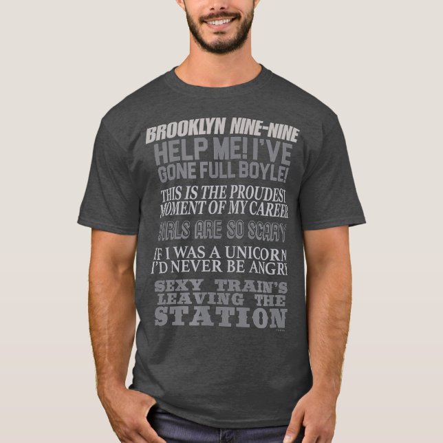 Brooklyn Nine-Nine Charles Boyle Quote Mash-up T-Shirt (Front)