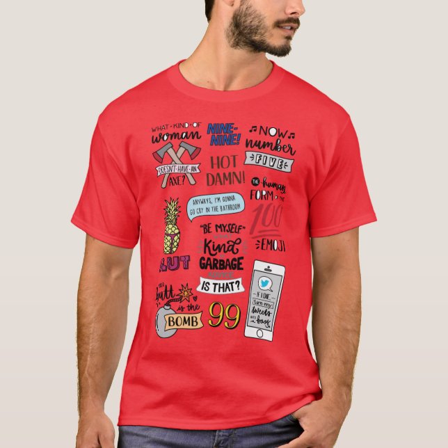 Brooklyn Nine Nine Version 2V Show Art gift T-Shirt (Front)