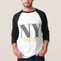 BROOKLYN NY blue grey bklyn stylish graphic