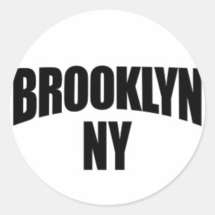 Brooklyn NY New York Classic Round Sticker