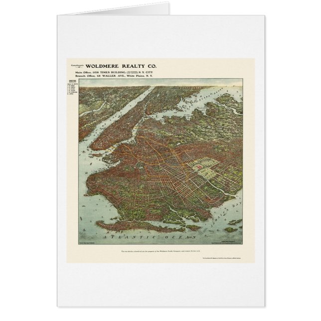 Brooklyn, NY Panoramic Map - 1908 (Front)