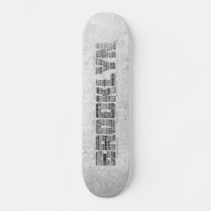 Brooklyn NY Typography Design Skateboard