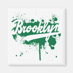 Brooklyn Painted Green Magnet