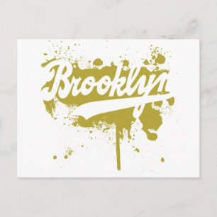 Brooklyn Painted Mustard Postcard