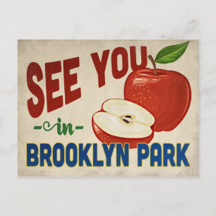 Brooklyn Park Minnesota Apple - Vintage Travel Postcard