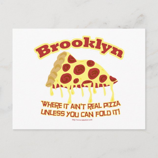 Brooklyn Pizza Postcard (Front)