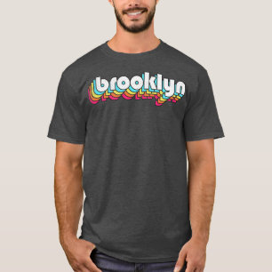 Brooklyn Retro Typography Design T-Shirt