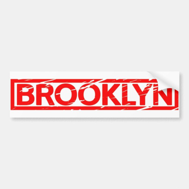 Brooklyn Stamp Bumper Sticker (Front)