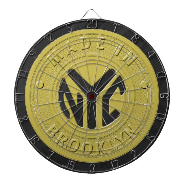 Brooklyn Subway Token Dartboard (Front)
