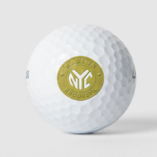 Brooklyn Subway Token Golf Balls