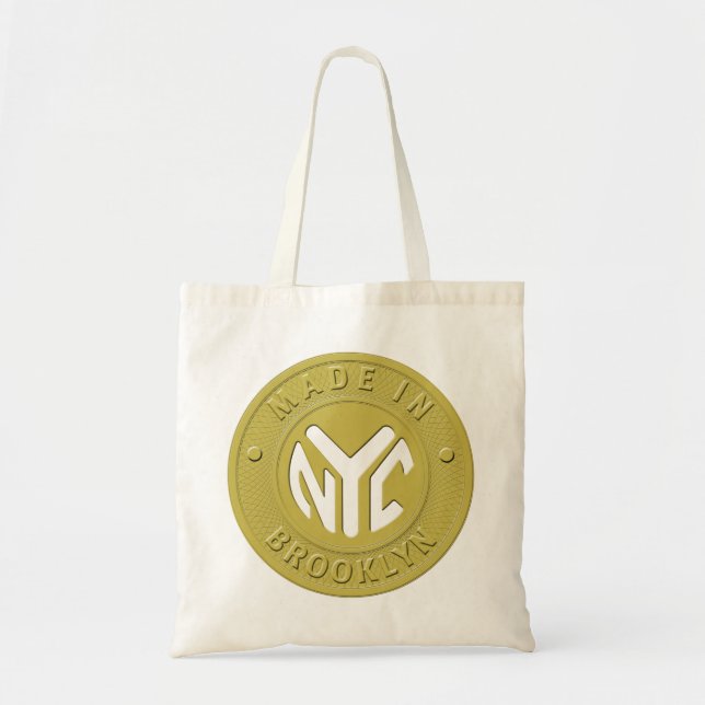 Brooklyn Subway Token Tote Bag (Front)