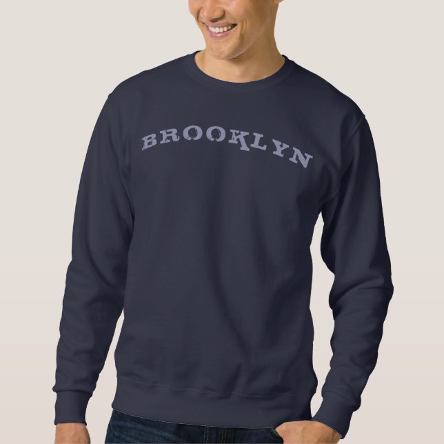 Brooklyn Trendy Template Sweatshirt Nyc New York (Front)