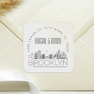 Brooklyn Wedding   Pre-Addressed Envelope Seal