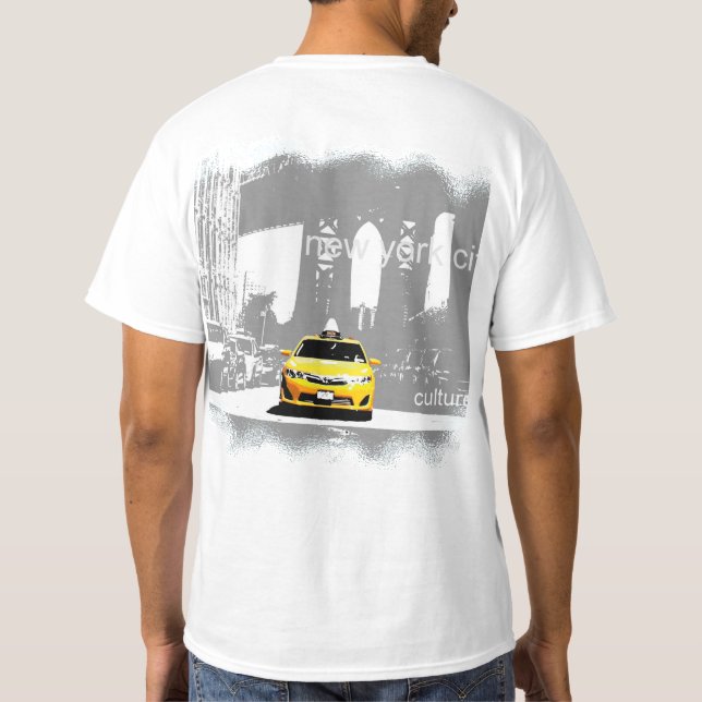 Brooklyn Yellow Taxi Nyc Mens Modern Value Best T-Shirt (Back)