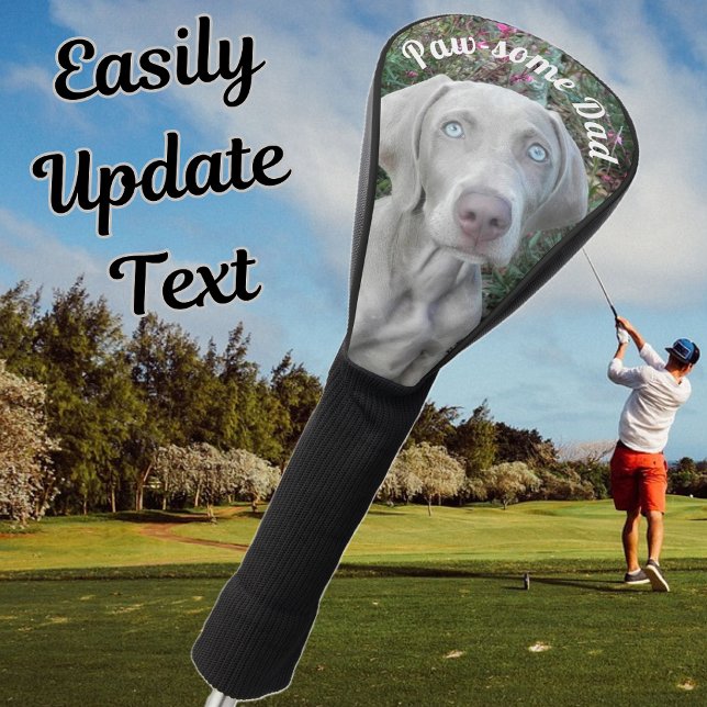 Brooklyn's Weimaraner Dog Golf Head Cover (brooklyn golf club cover)