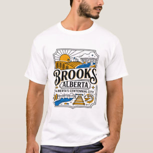 Brooks Alberta Canada Centennial City Graphic T-Shirt