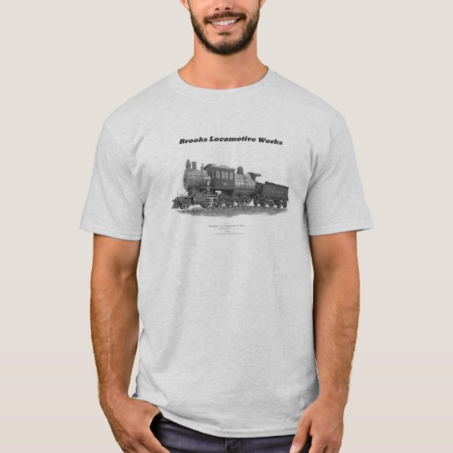 Brooks Camelback Locomotive, Long Island Railroad T-Shirt (Front)