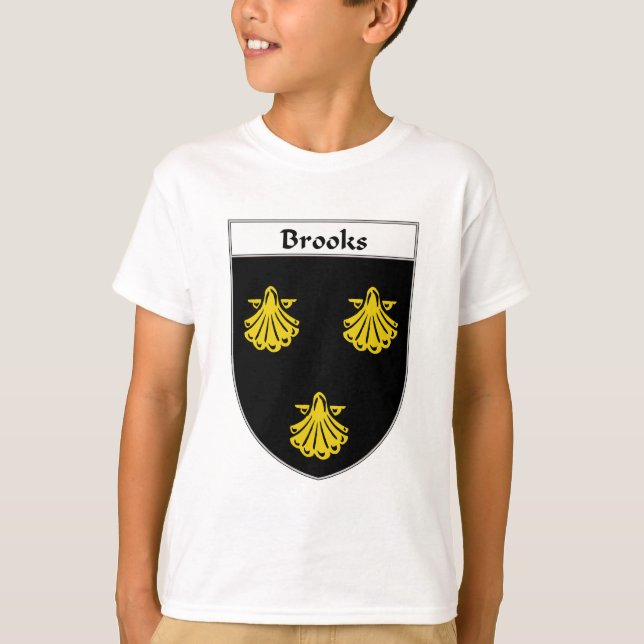 Brooks Coat of Arms/Family Crest T-Shirt (Front)