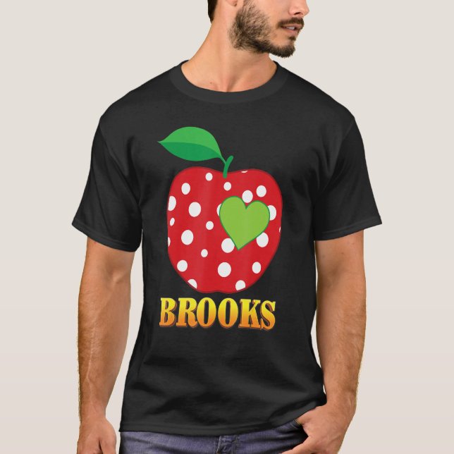 Brooks Love School Back To School Boy Kid Student  T-Shirt (Front)