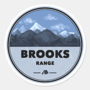 Brooks Range Alaska Camping Classic Round Sticker