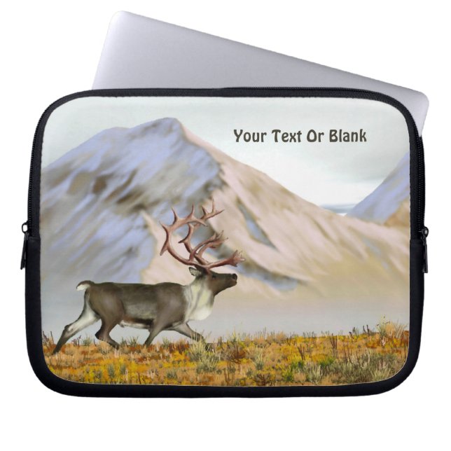 Brooks Range Caribou Laptop Sleeve (Front)