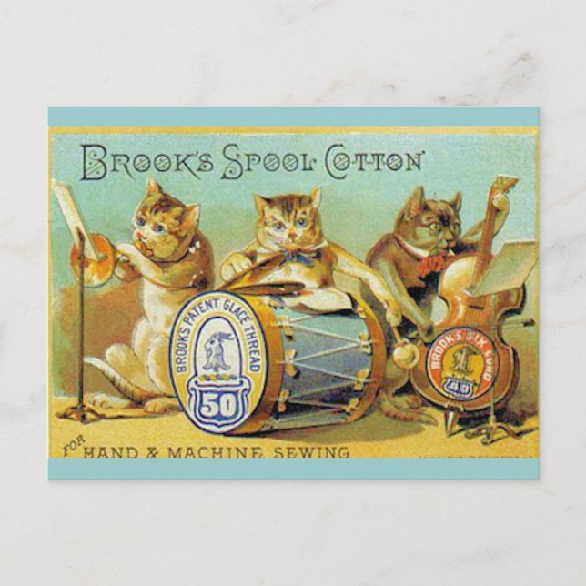 Brooks Spool Cotton Postcard (Front)