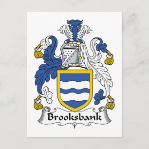 Brooksbank Family Crest Postcard