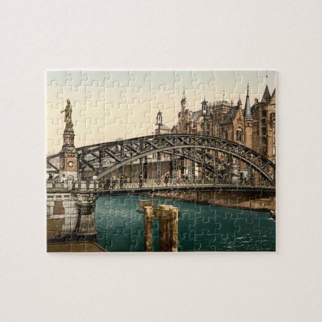 Brooksbrucke Bridge, Hamburg, Germany Jigsaw Puzzle (Horizontal)