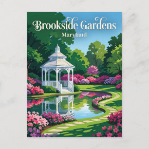 Brookside Gardens USA Postcard
