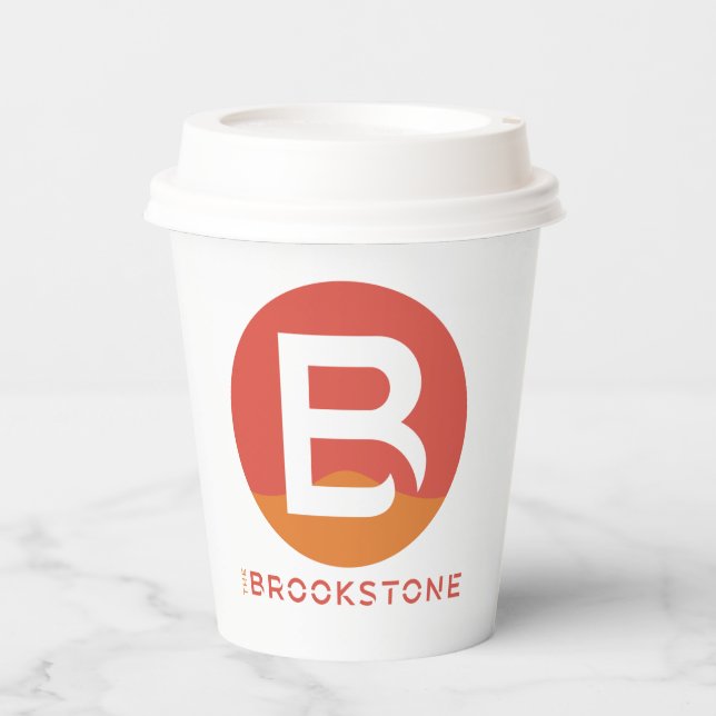 Brookstone B coffee cup mug (Front)