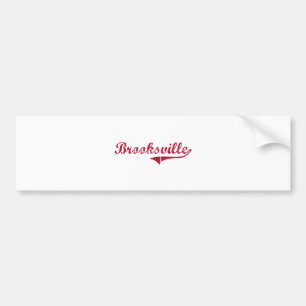Brooksville Mississippi Classic Design Bumper Sticker