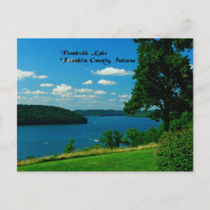 Brookville Lake, Franklin County Indiana Postcard