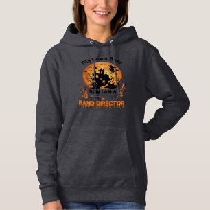 Broom Broke Band Director Halloween Haunted House Hoodie